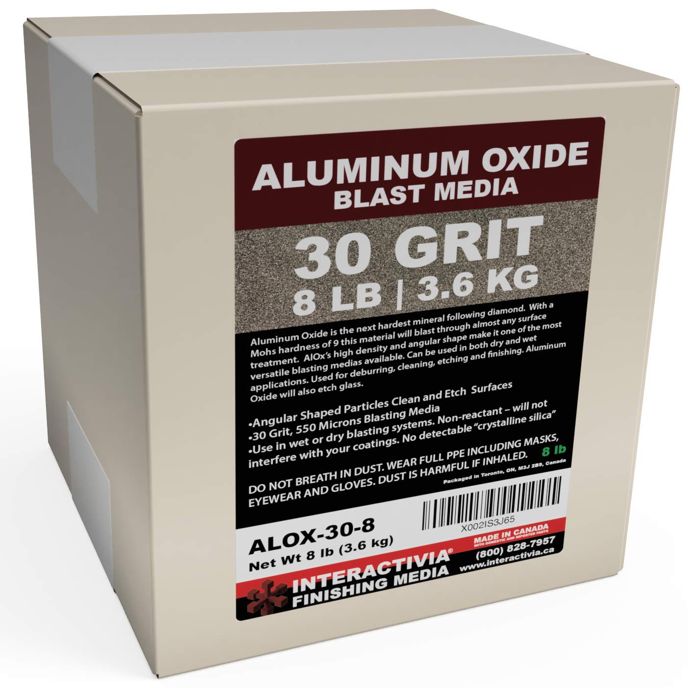 Photo 1 of #30 Aluminum Oxide - 8 LBS - Coarse Sand Blasting Abrasive Media for Blasting Cabinet and Blasting Guns.