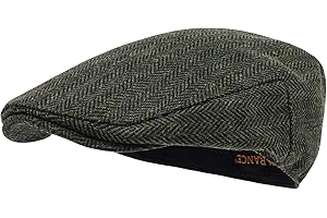 STARANCE Men Hat Wool Blend Newsboy Ivy Tweed Flat Cap
