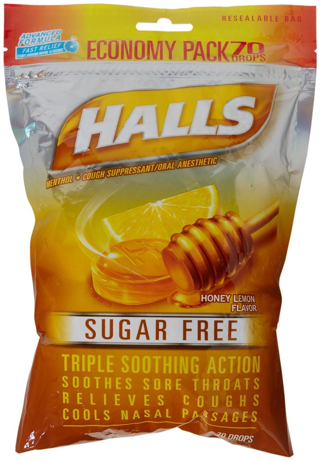 Cos5 Halls Sugar Free Black Cherry Flavor of Triple