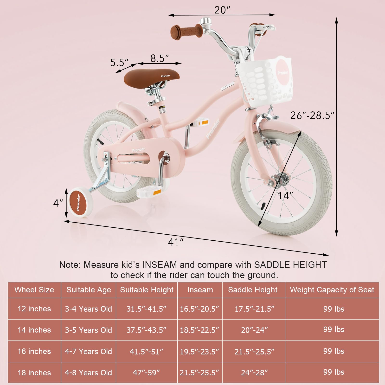 Mua BABY JOY キッズバイク 14インチ 男の子 女の子 自転車 3~5歳用