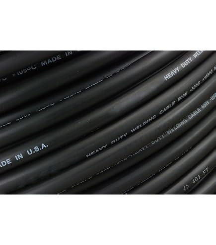 Southwire/Excelene 1/0 AWG Welding/Battery Cable – 10ft Total (5ft Red, 5ft Black), 600V, Made In USA