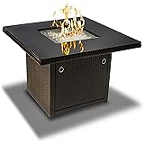 Outland Living 410 Series - 36-Inch Outdoor Propane Gas Fire Table, Espresso Brown/Square