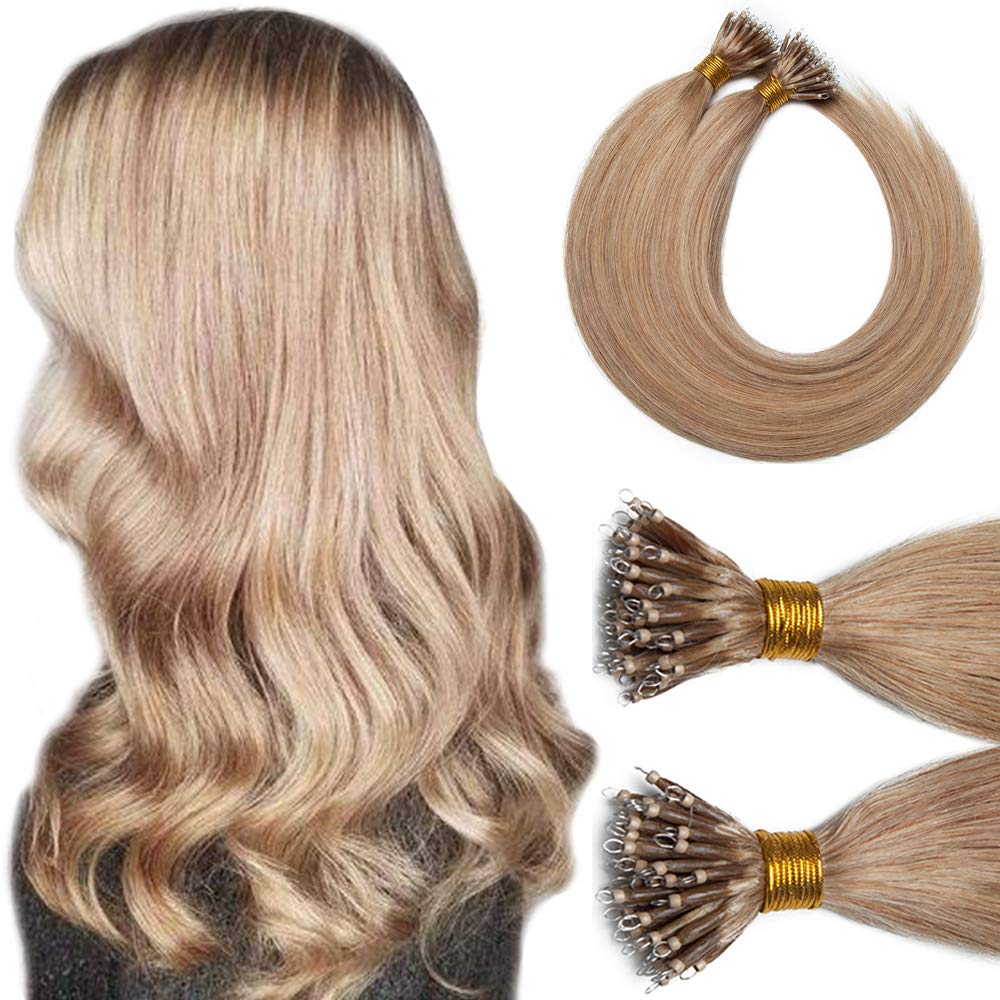 Amazon Nano Tip Remy Hair Extensions Nano Ring Human Hair
