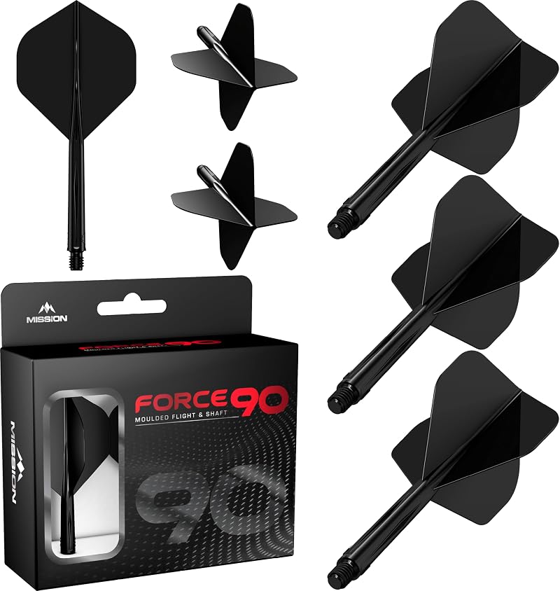 Mission Darts Force 90 Integrated Flight and Shaft System Pack 3