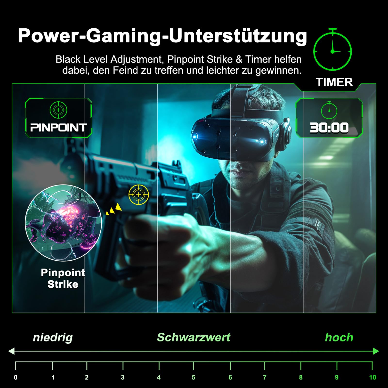 Minifire Gaming Monitor 27 Zoll Curved -200Hz, 1ms Reaktionszeit, VA Panel mit 130% sRGB, Lautsprecher integriert, 1920x1080 Full HD, Adaptive Sync, für PS5/PC Gaming, inklusive HDMI-Kabel (MFG27C1) 5
