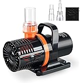 JEREPET 3400GPH Pond pump,Submersible Water Pump,high lift waterfall pump,with barrier bag, used as fountain pump outdoor,for