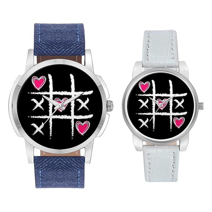 Gifts for Couple, Multicolor Dial Wrist Watch for Men and Women