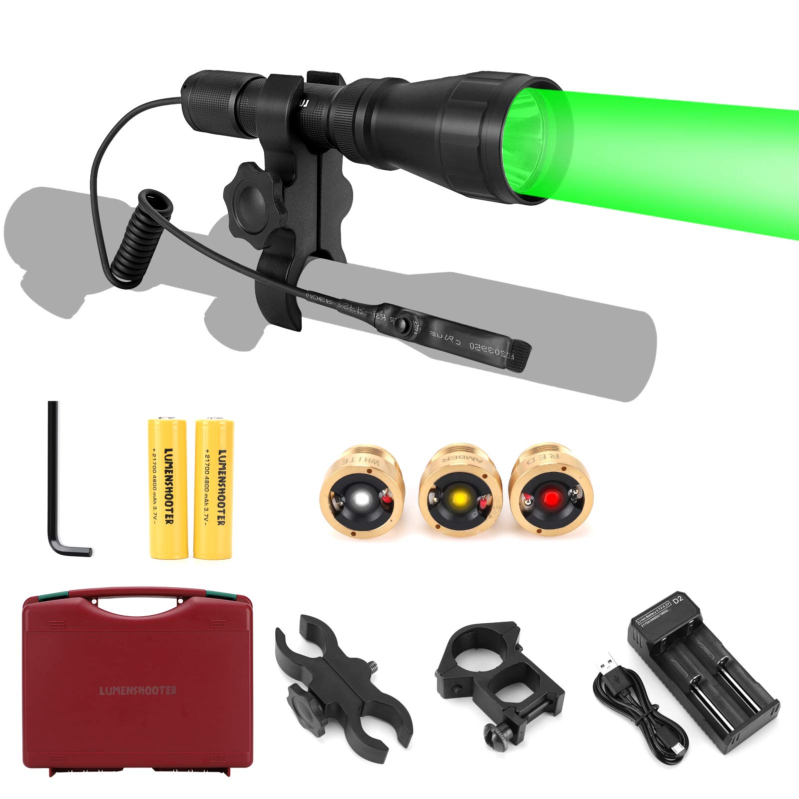 Buy LUMENSHOOTER LS350 Predator Light Kit, Red Green White Amber