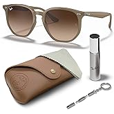 Ray-Ban RB4306 Square-Round Shaped Sunglasses for Men & Women with Official RAYBAN Eyewear Kit