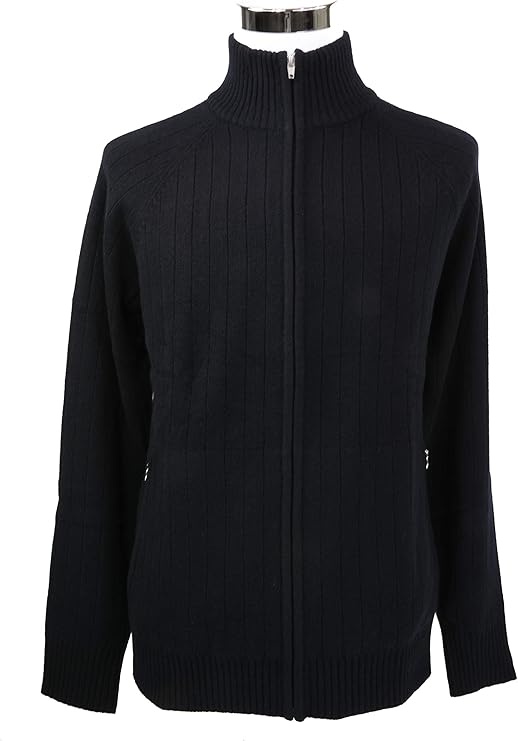 men's cashmere zip cardigan