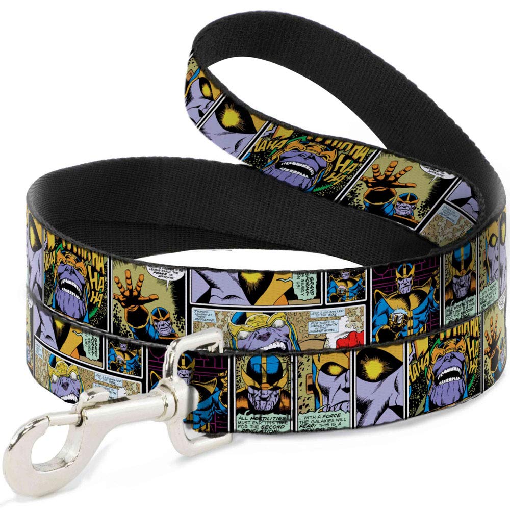 Dog Leash Thanos Comic Scene Blocks 6 Feet Long 1.5 Inch Wide