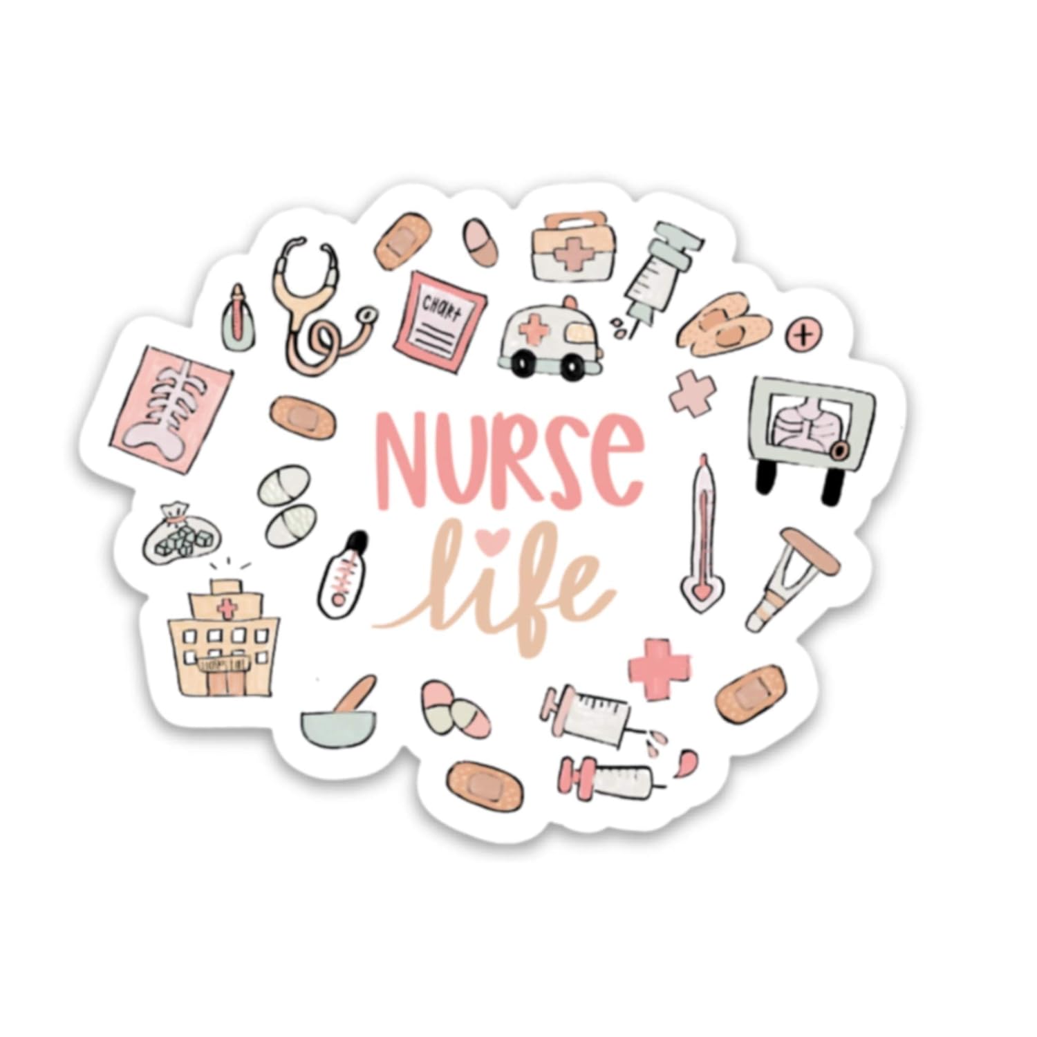 Nurse sticker Nursing decal Nursing student sticker