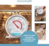KitchenCraft Oven Thermometer Stainless Steel 5-30°C Dial Safe Zones 6.5x8 cm view 5