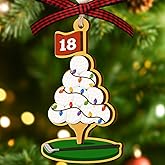 Golf Ornament - Golf Club Ornaments for Christmas Tree, Golfing Ornaments - Sport Golfers Gifts for Men, Lovers, Dad, Husband - Christmas Golfer Gifts - Wood Golfer Ornament 2025