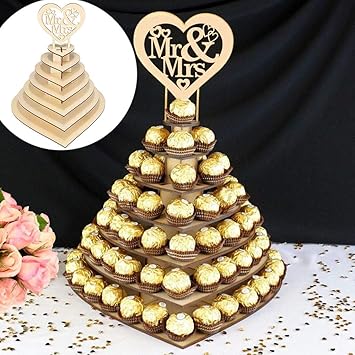 Amazon Com M Kvfa Wooden Heart Shaped Love Chocolate Frame