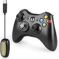 Wireless Controller for Xbox 360, Oussirro 2.4GHZ Remote Joystick Gamepad for PC Windows 7,8,10 with Receiver Adapter, No Aud