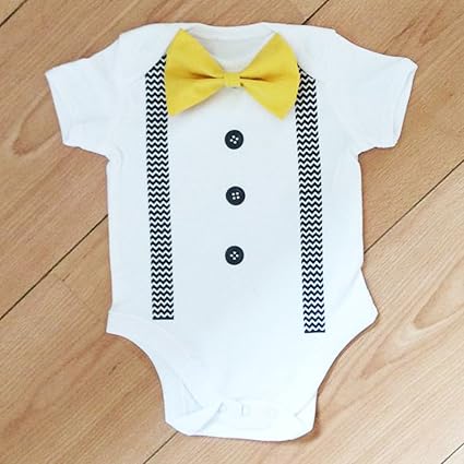 Garcons 3 Dickie Nœuds Body Bebe Amovible Mariage Bapteme Amazon Fr Bebes Puericulture