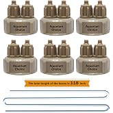 Aquarium Choice 6 Pieces CO2 DIY Reactor Bottle Cap Fish Tank DIY Quick Twist co2 Bottle Cap with 118 INCH Long Hoses