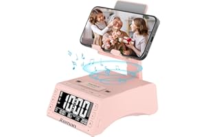 JTEMAN Gifts for Women Men,Cell Phone Stand with Wireless Bluetooth Speaker,Adjustable Cool Tech Kitchen Gadgets,Unique Birthday Gifts for Women,Men