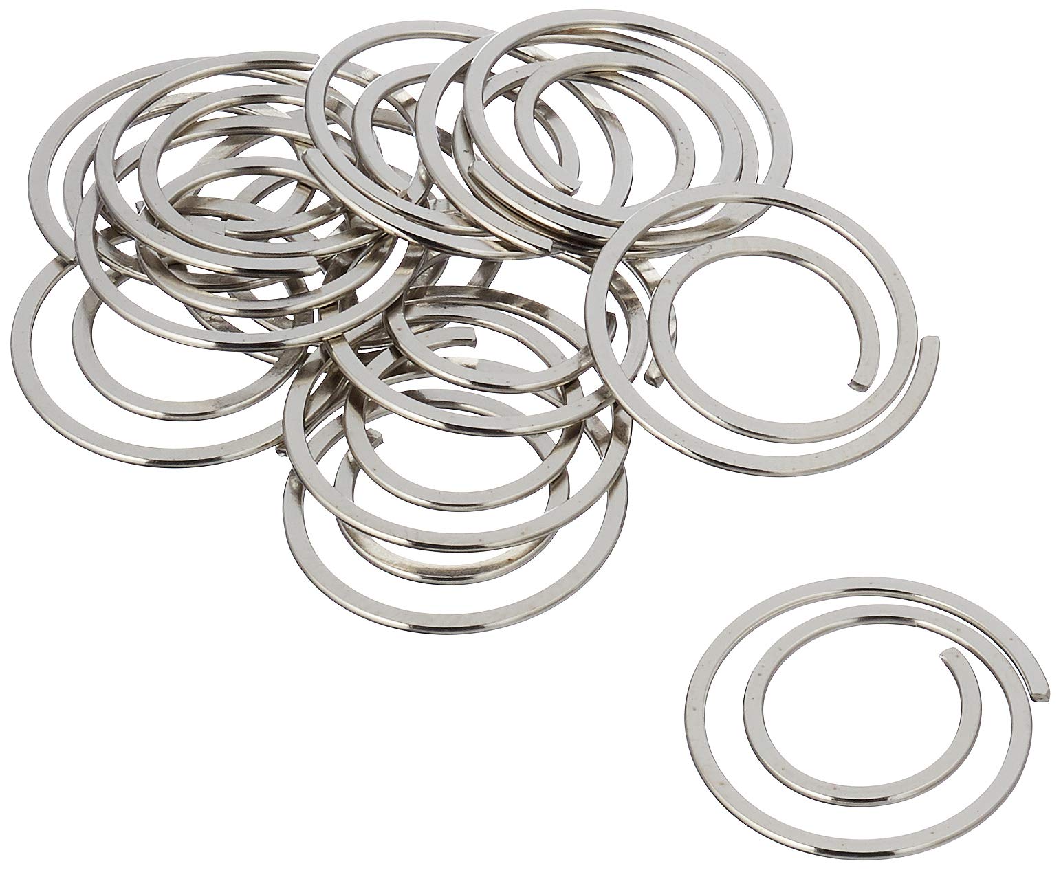 'Alco-Albert 270 "Circular, Diameter: 20 mm Round Polished Nickel-Plated Pack of 50