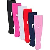 ToBeInStyle Girls' 6 Pack Acrylic Blend Double Knit Warm Winter Tights
