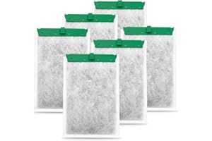 pewyoke 6 Pack Aquarium Filter Cartridge Compatible with Whisper Power Filters,Medium Replacement Filter Cartridges for 10i/PF10/IQ10
