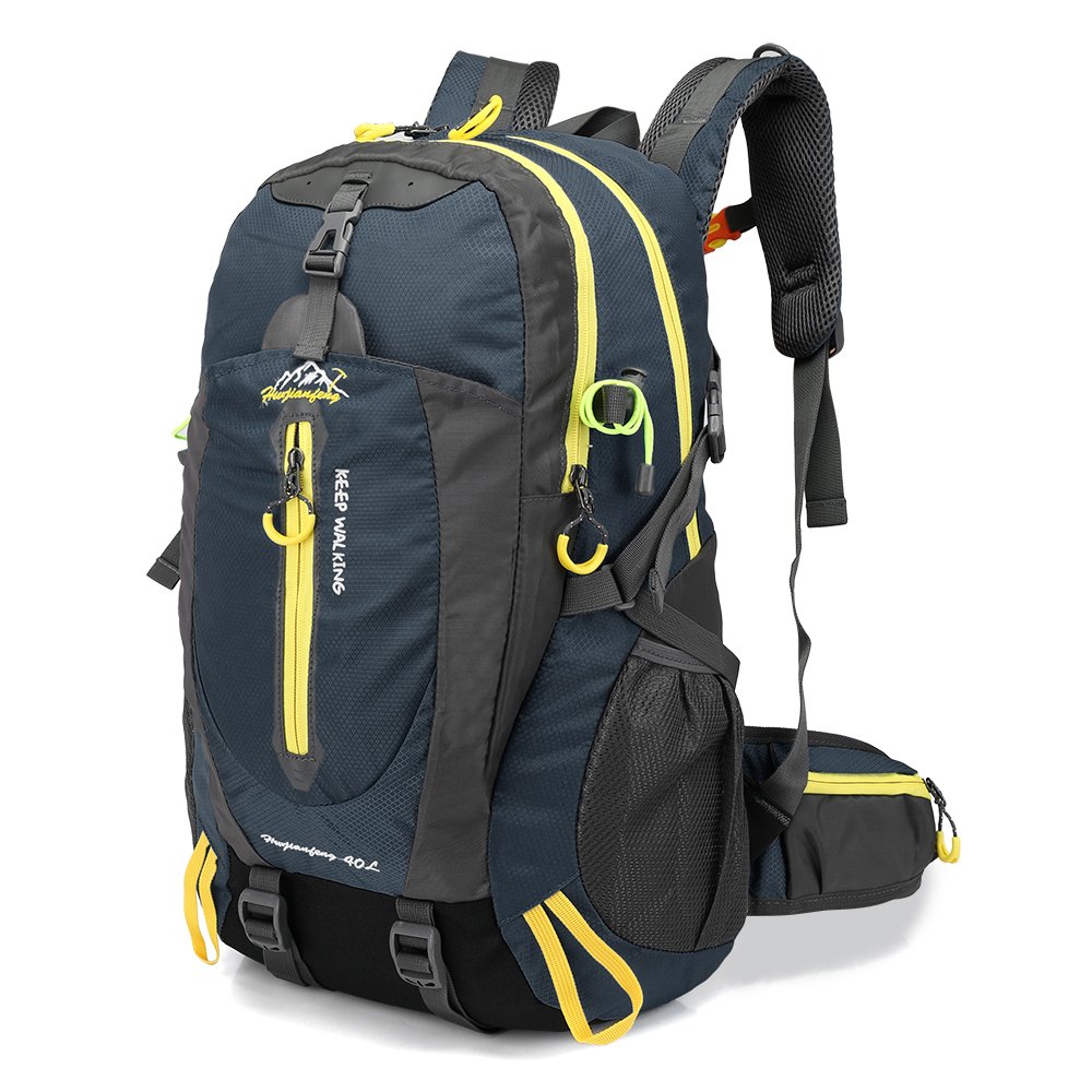 Lixada Mens Water Resistant Travel Backpack and Trekking Rucksacks for Outdoor, Camping, Laptop, Daypack Dark Blue