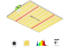 BESTVA 2025 Upgraded BP1000 LED Grow Light with High Yield Diodes & Dimmable Full Spectrum Plant Light for Indoor Plants Seedling Veg and Bloom Grow Lamp for 3x3/2x2 Grow Tent
