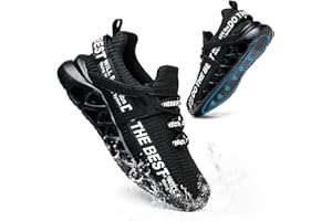 DINGGU Waterproof & Non-Slip Steel Toe Shoes for Men Women Comfortable Work Shoes Lightweight Safety Composite Toe Shoes