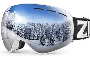 ZIONOR X Ski Goggles - OTG Snowboard Goggles Detachable Lens for Men Women Adult