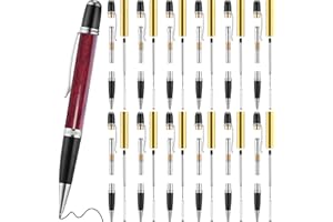 Colarr 12 Pack Woodturning Pen Kit Twist Ballpoint Pen Kit with Refill Copper Turning Supplies for DIY Making Classroom Supplies, Teacher Student Gifts(Silver)