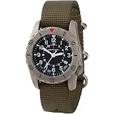 BERTUCCI&reg; 40 mm Titanium Field Watch - A-2TR Field Pro GMT&trade; - Black dial, Defender Olive&trade; Nylon Band - 12118