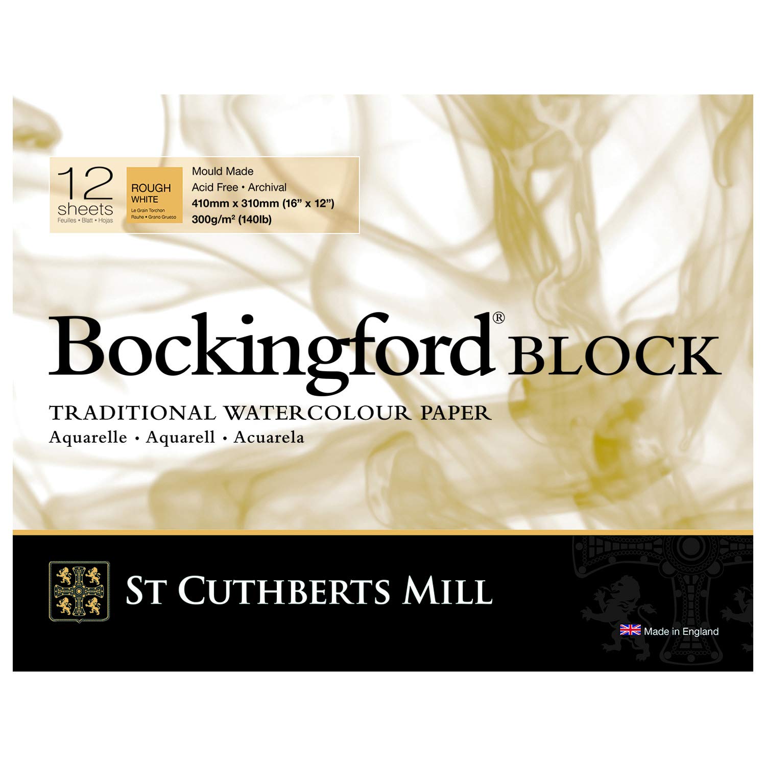 Bockingford 300gsm Block 16" x 12" (31 x 41cm) Rough