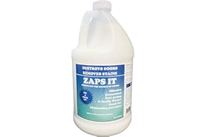 CARE Zaps It Concentrate Pet Odor Eliminator (Each Gallon Makes up to 32 gallons of Solution!) Keep Pet Urine Off Carpets, Rugs - Use in Outdoor Potty Areas Causing Odor Issues (4 Gallons)