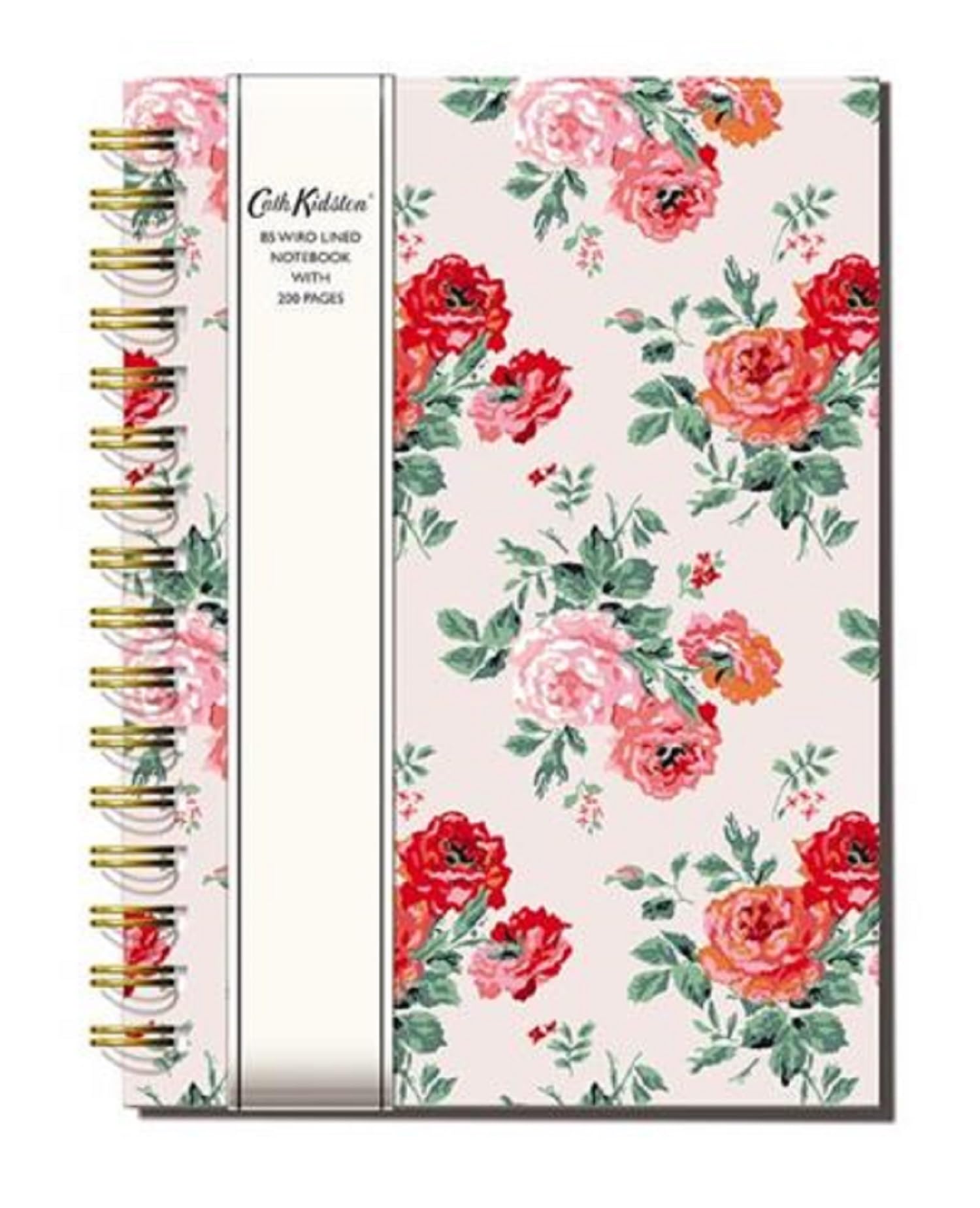 The Great British Card Company Cath Kidston B5 Wiro Lined Notebook with 200 Pages - Hardback