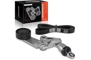 A-Premium Engine Serpentine Belt Drive Kit Compatible with Toyota 2003-2008 Corolla, 2003-2008 Matrix, 2003-2005 Celica - 1.8