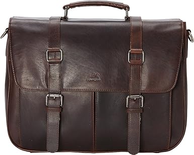 mancini leather briefcase