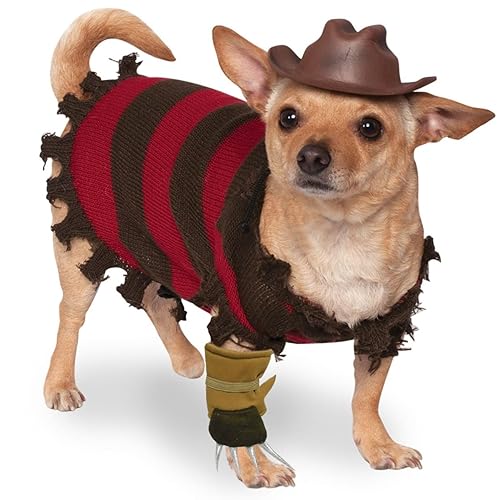 Rubies A Nightmare on Elm Street: Freddy Krueger Pet Costume for Dogs or Cats, XL