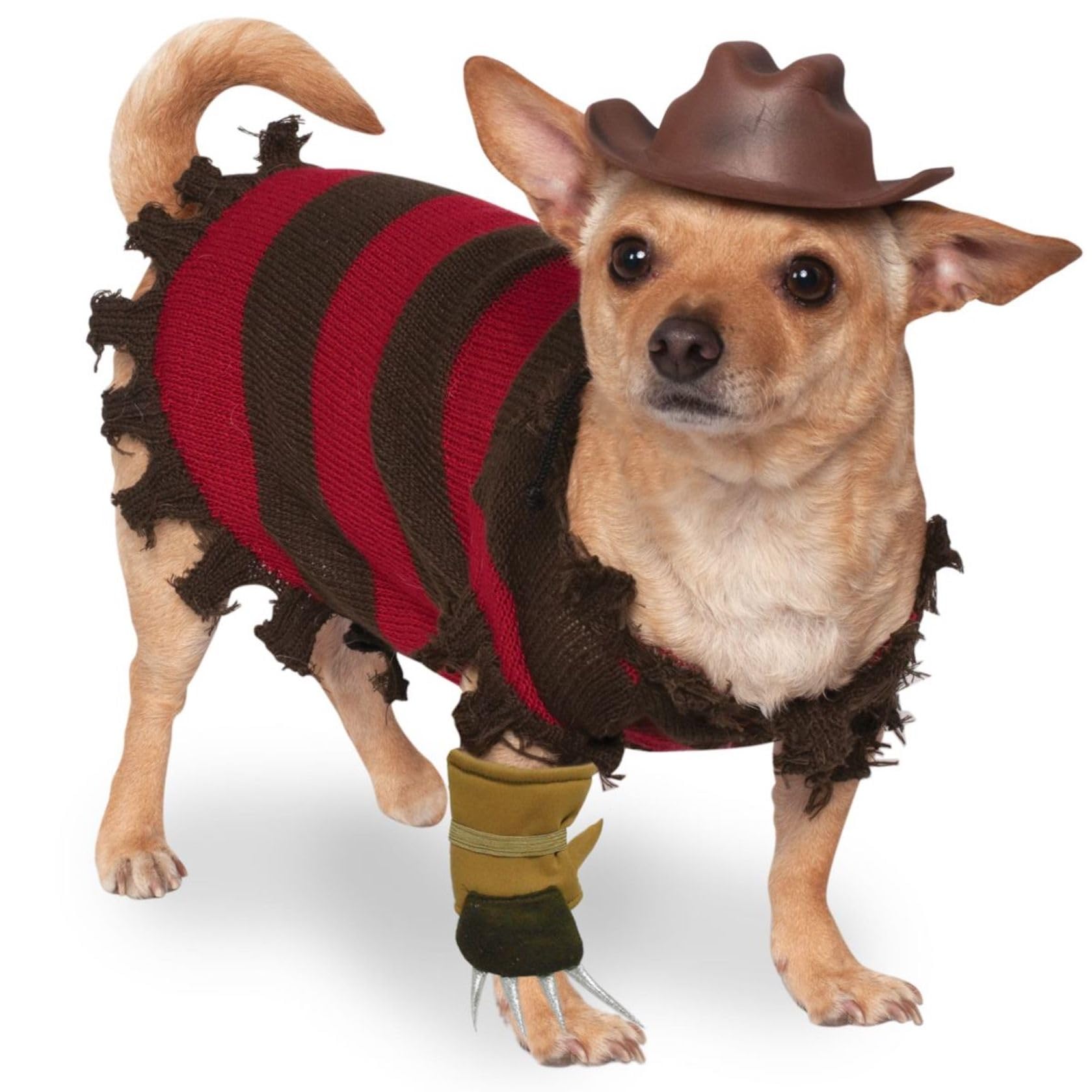 Rubie's A Nightmare on Elm Street, Freddy Krueger Halloween Pet Dog Costume, Size X-Large - XL