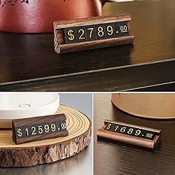 10 Sets Price Tag Cube, Price Display Stand, Number