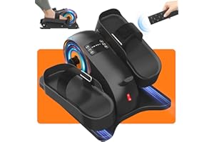 FRYLINE Under Desk Elliptical Elipse Leg Exerciser Electric as Seen on TV with 12 Adjustable Speed Peddler Exerciser for Seniors with Remote Control Leg Exerciser While Sitting for Seniors
