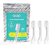 quip Sonic Toothbrush Replacement Heads for Adults - 3 Pack - Verified quip Standard Brush Head Refills for Electric Toothbrushes - Soft Bristles, Compact & Flexible - Last 3 Months Each