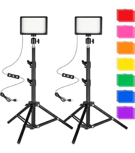 GVM Panneau d'éclairage vidéo à LED avec trépied, contrôle APP, éclairage Photographique à LED