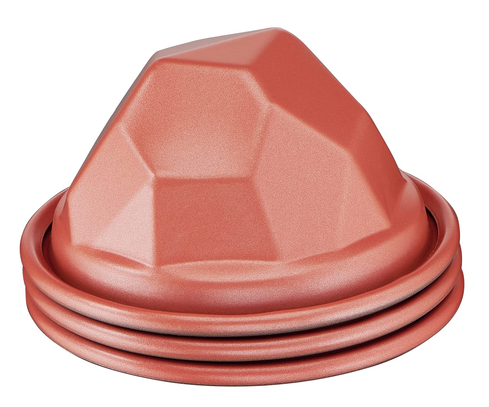 Tefal Creabake Set of 3 Volcano Creabake Moulds, Pastry Moulds, 7.5 cm, Non-Stick Coating, Stackable System, Creative Recipes Sweet and Savoury, Easy Baking