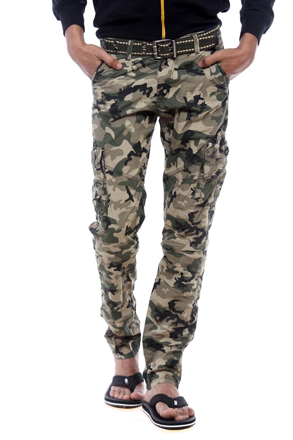 Buy SPORTS 52 WEAR Men's Cotton Cargo Pants S52W137931_Light Green_XXL