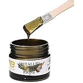 YongBo Metallic Acrylic Paint 100ml Brass | Brass Paint for Canvas, Rock, Stone, Wood, Fabric, Art Supplies