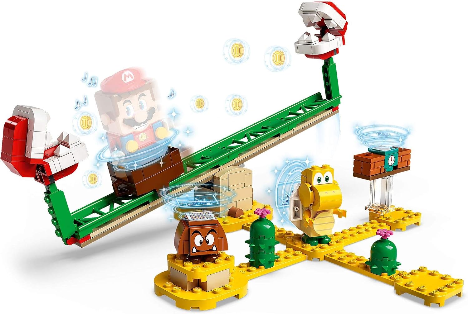 LEGO 71365 Super Mario Piranha Plant Power Slide Expansion Set Buildable Game, Multicolor - Image 4
