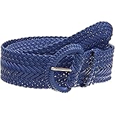 2 Inch Wide Hand Made Soft Metallic Woven Braided Round Belt