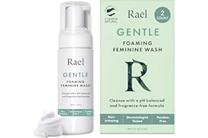Rael Foaming Feminine Cleansing Wash - Intimate Wash, pH-Balanced, Sensitive Skin, Unscented, Daily Cleansing Wash (5oz, 2 Pa