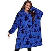 GOYYNA Wearable Blanket Hoodie, Oversized Sweatshirt Blanket Sleeves, Warm & Cozy Hooded Blanket Gifts for Women Men